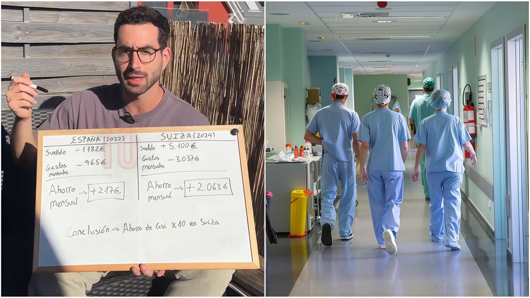 Un sanitario español, en Suiza: En España ganaba 1.182 euros y aquí 5.100, además de ahorrar diez veces más