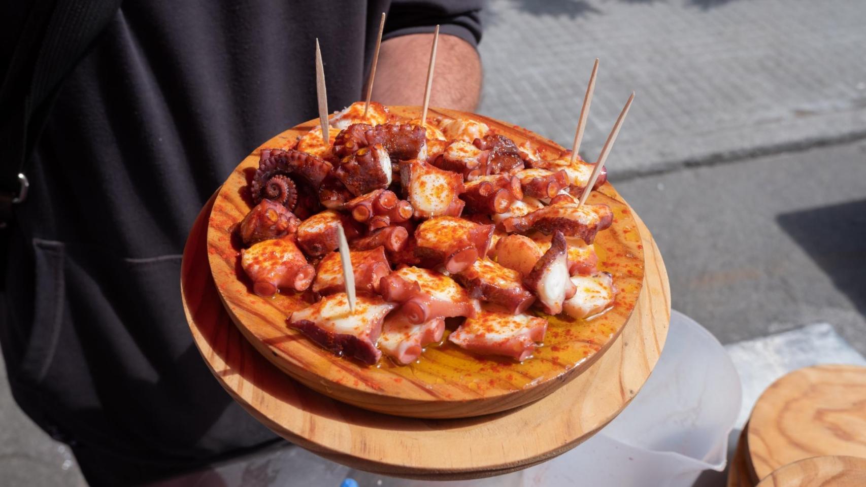 Una ración de pulpo