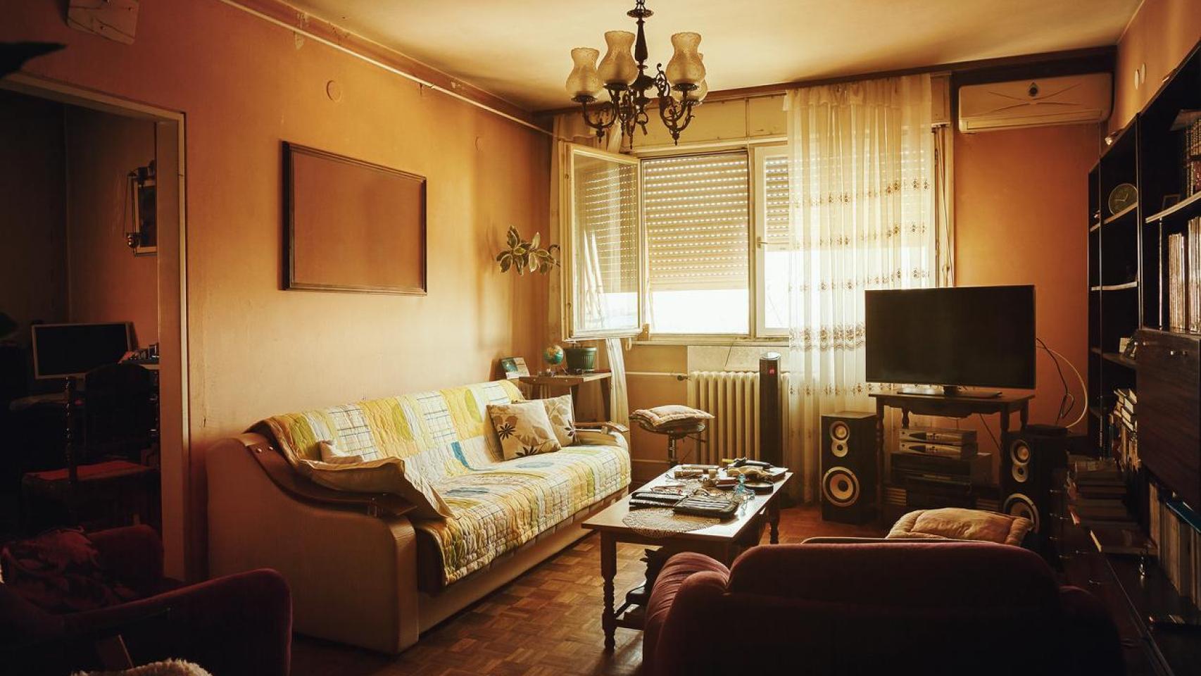 Sala de estar antigua.