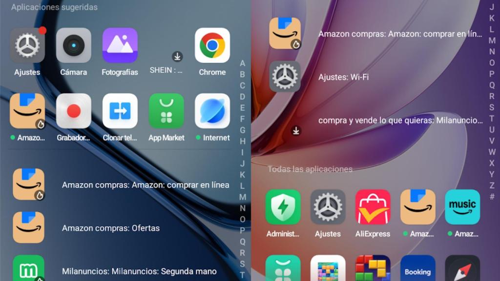 Sugerencias de aplicaciones