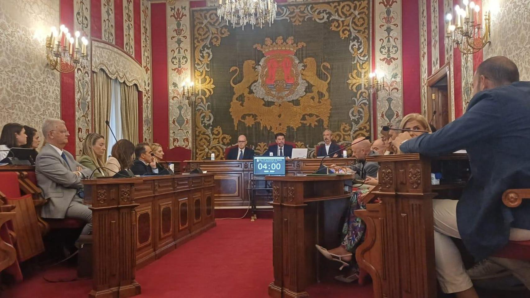 Imagen del pleno municipal de este 13 de octubre.