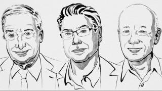 From left to right: Joel Mokyr, Philippe Aghion and Peter Howitt, Nobel Prize in Economics 2025. Nobel Laureates