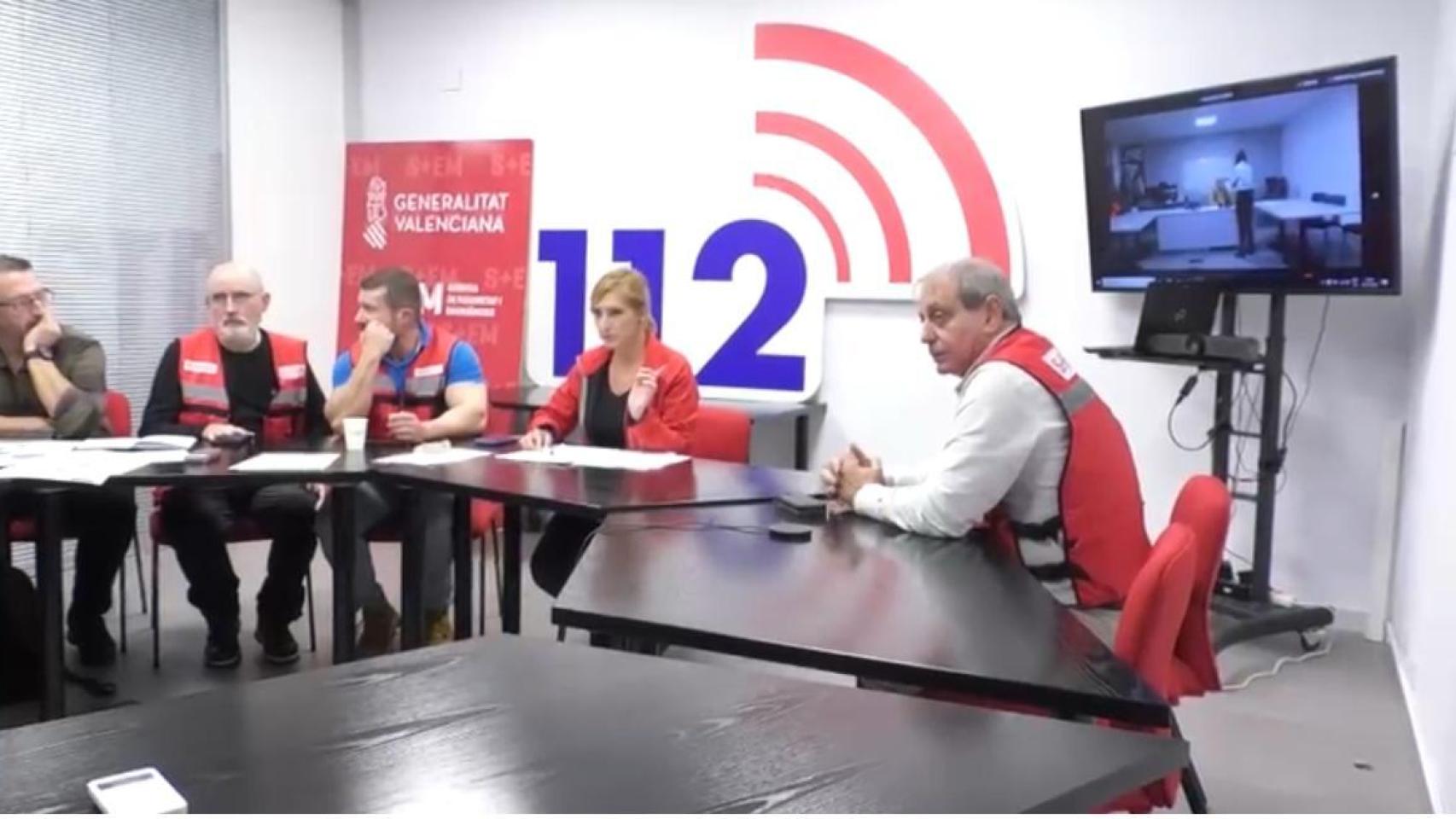 Imagen de la reunión del Cecopi el 29 de octubre del pasado año. EE