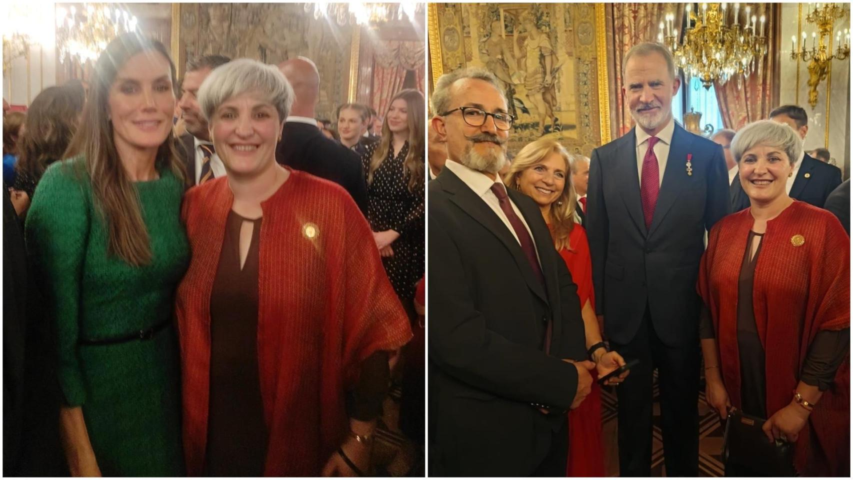 Inés de Rir and Co, junto a Los Reyes Felipe y Letizia