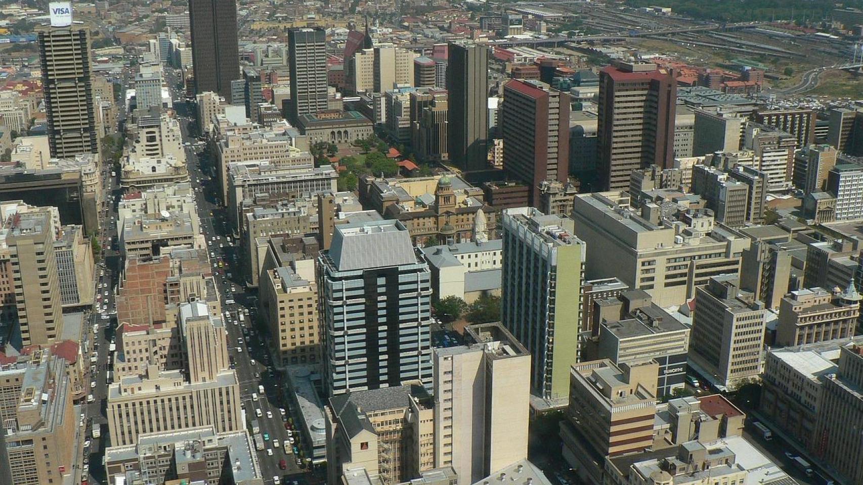Johannesburgo, capital de Gauteng (Sudáfrica).