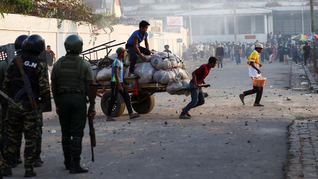 An image of the protests in Antananarivo last week.