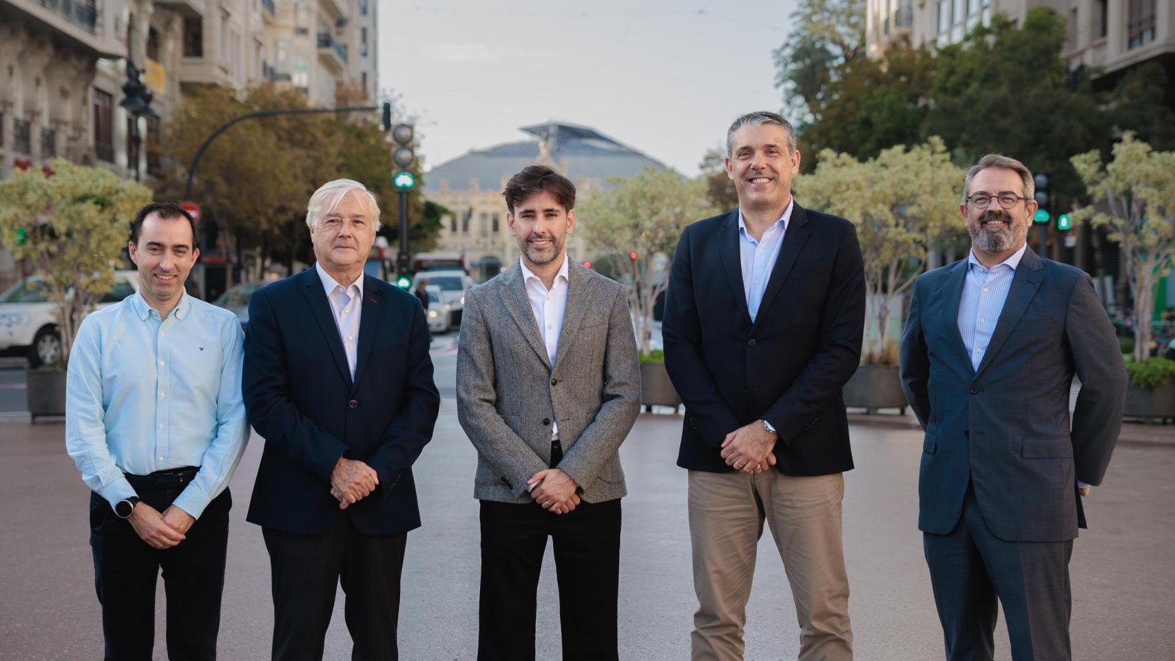 Eugenio Cámara, Federico Torres, Dani Valero, Bernat Solís e Ignacio García. Biel Aliño