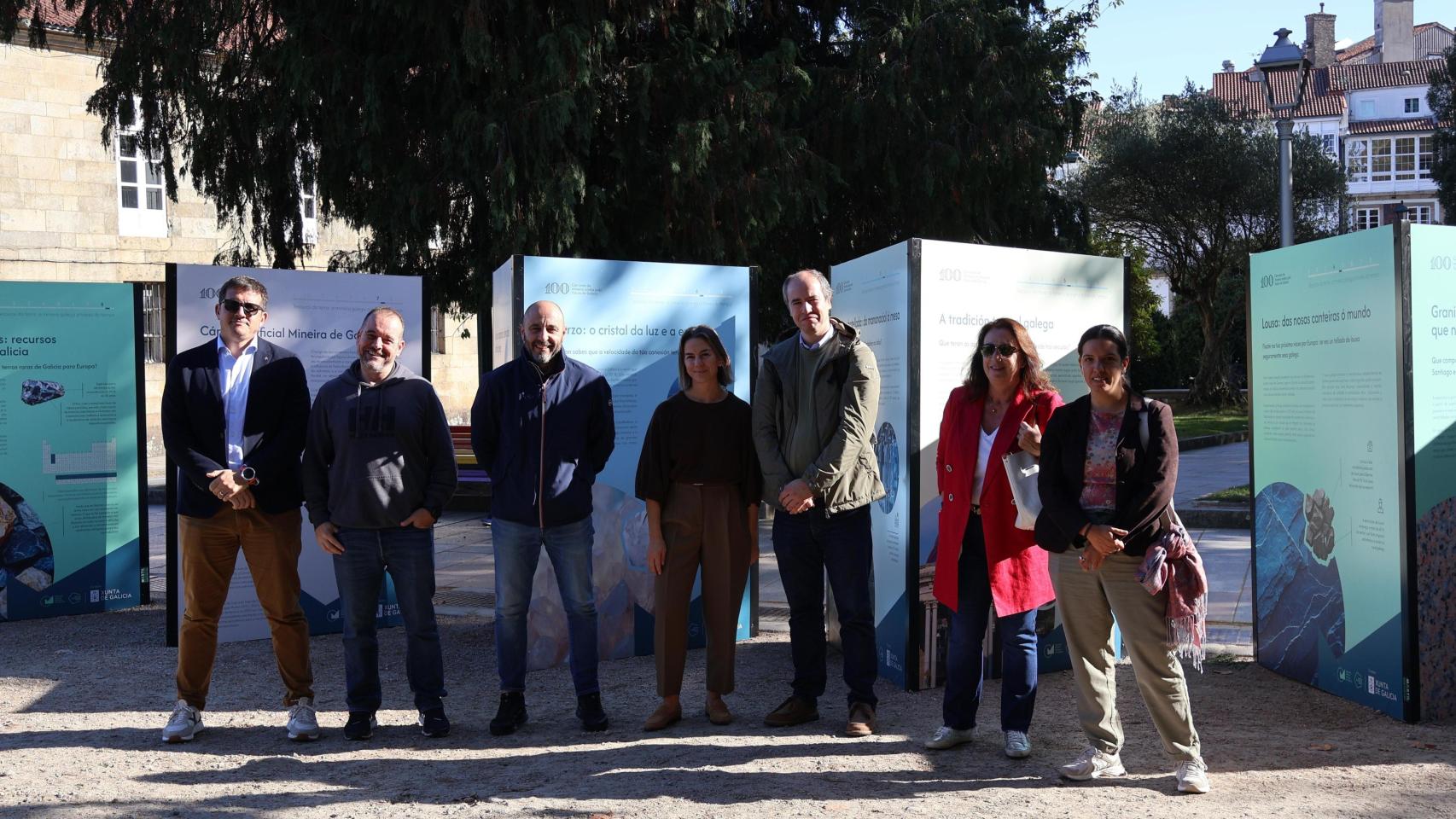 La exposición gratuita sobre la historia de la minería en Galicia llega a la Alameda de Santiago.