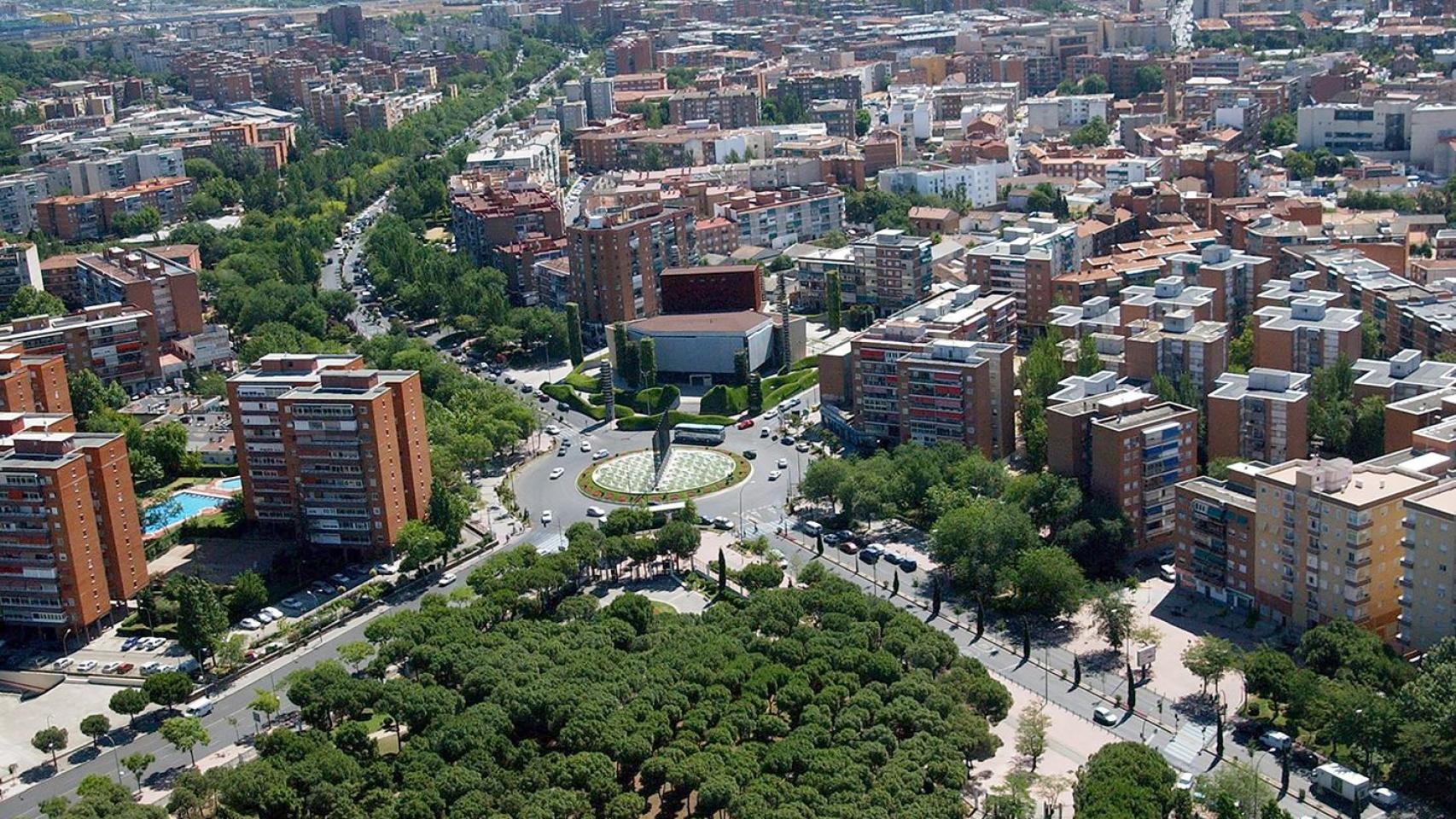 Vista aérea de Móstoles.