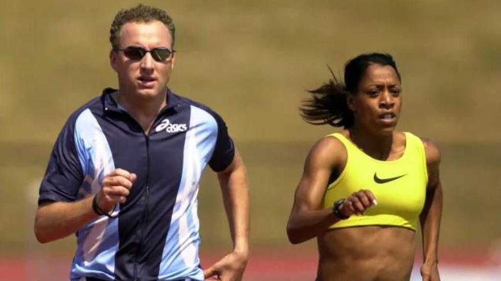 Jose Vicente Leiva-Modahl, con su mujer, la deportista Diane Modahl.