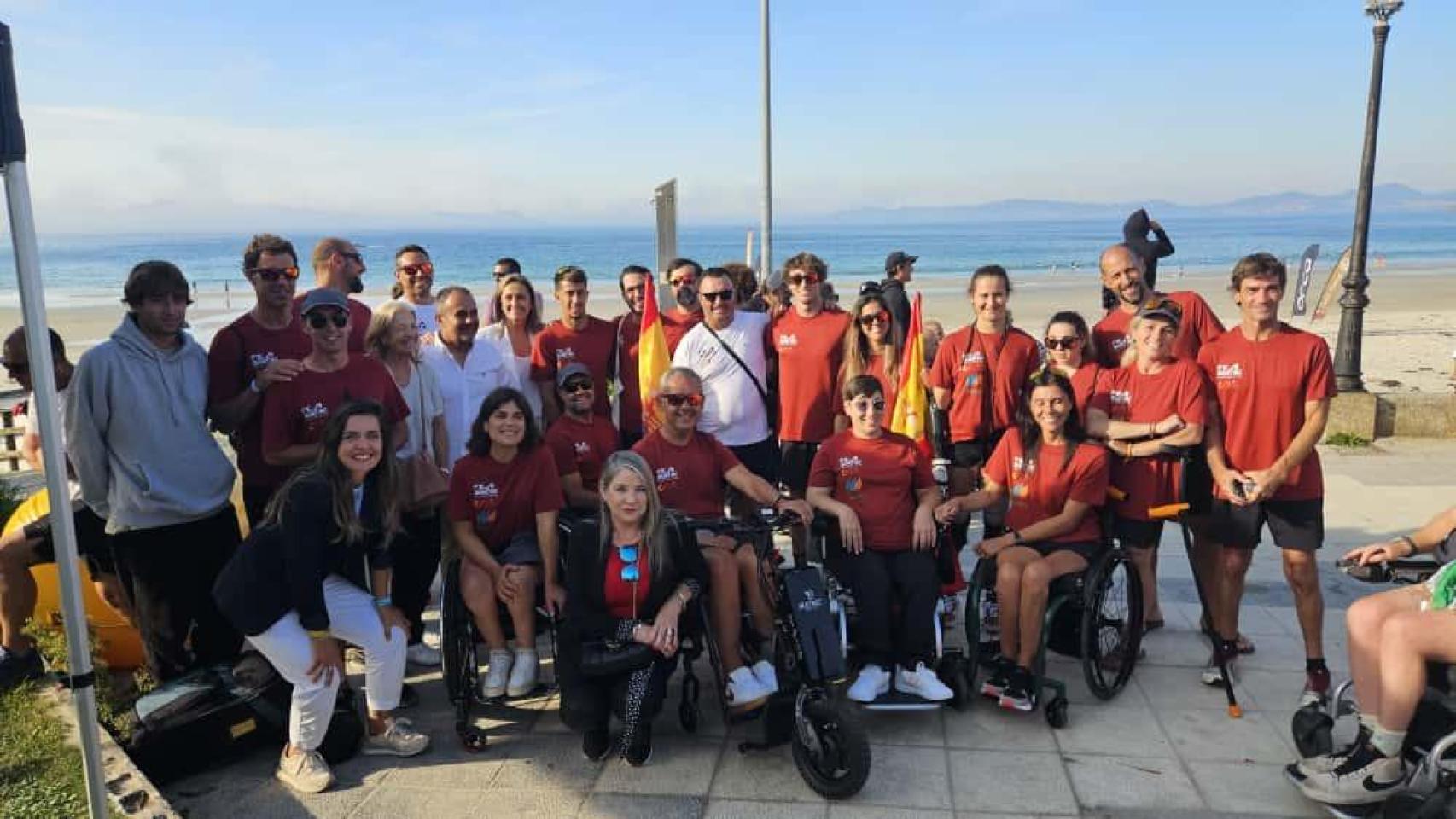 Apertura campeonato europeo parasurf en Nigrán