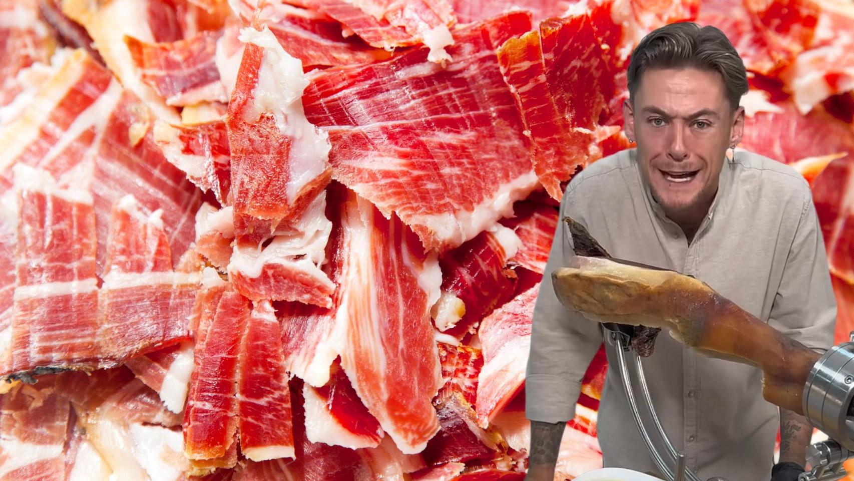 Víctor Sanchego, maestro cortador de jamón