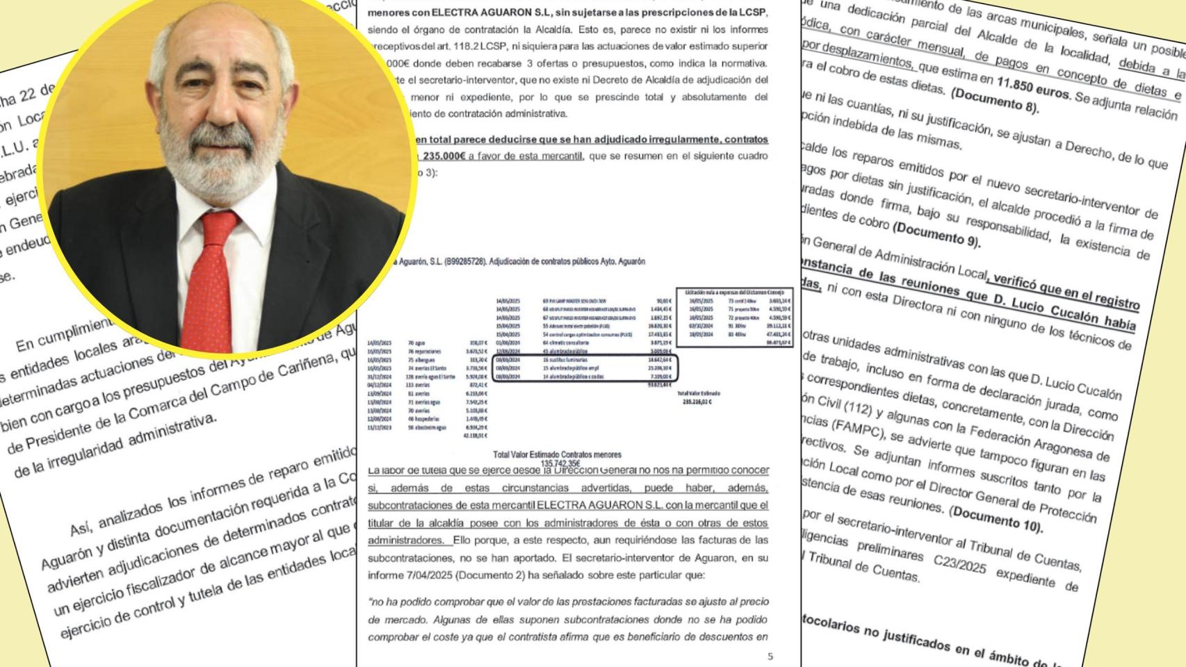 Irregularidades cometidas por Lucio Cucalón