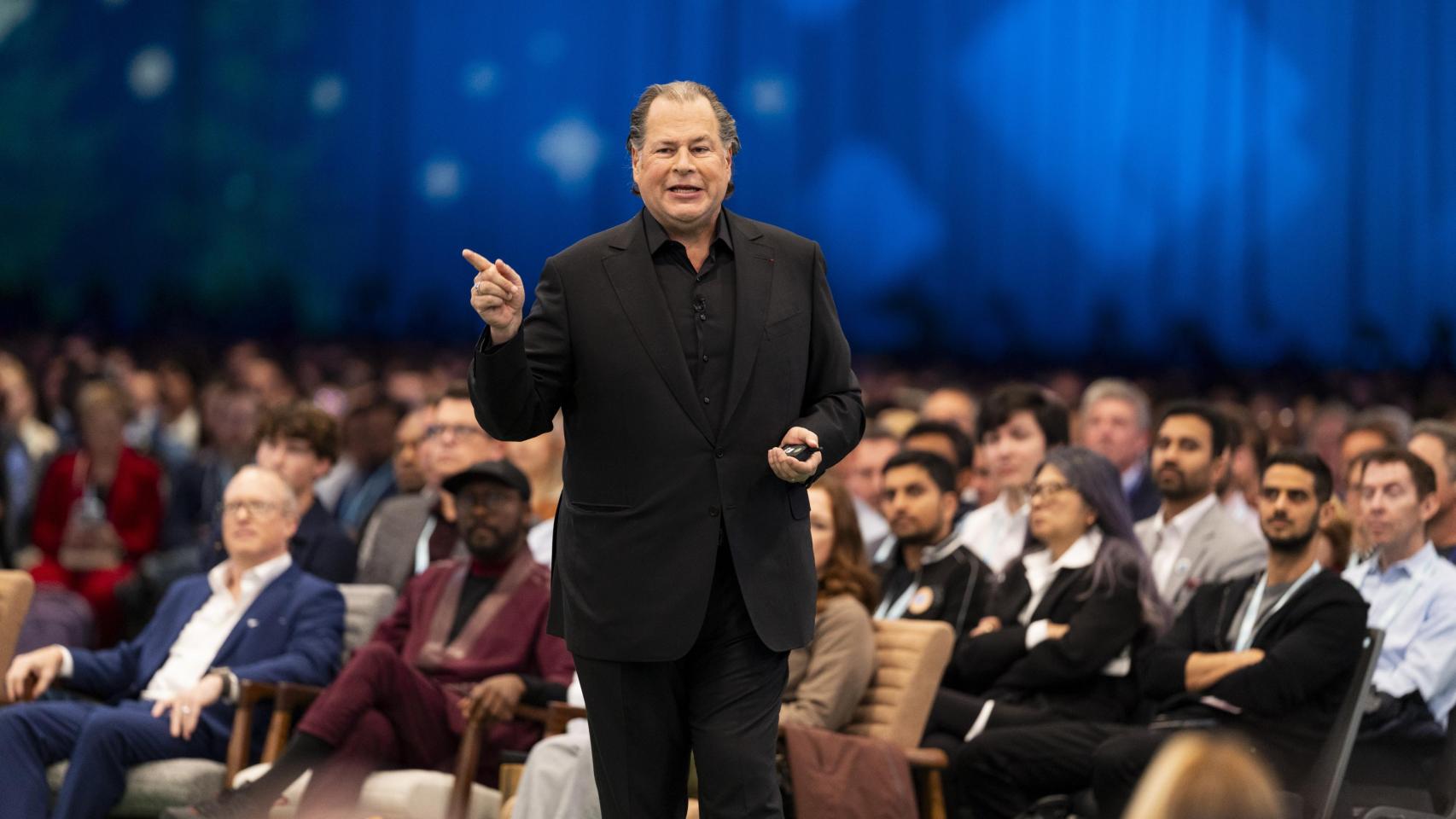 El CEO de Salesforce, Marc Benioff, durante la celebración de Dreamforce 2025.