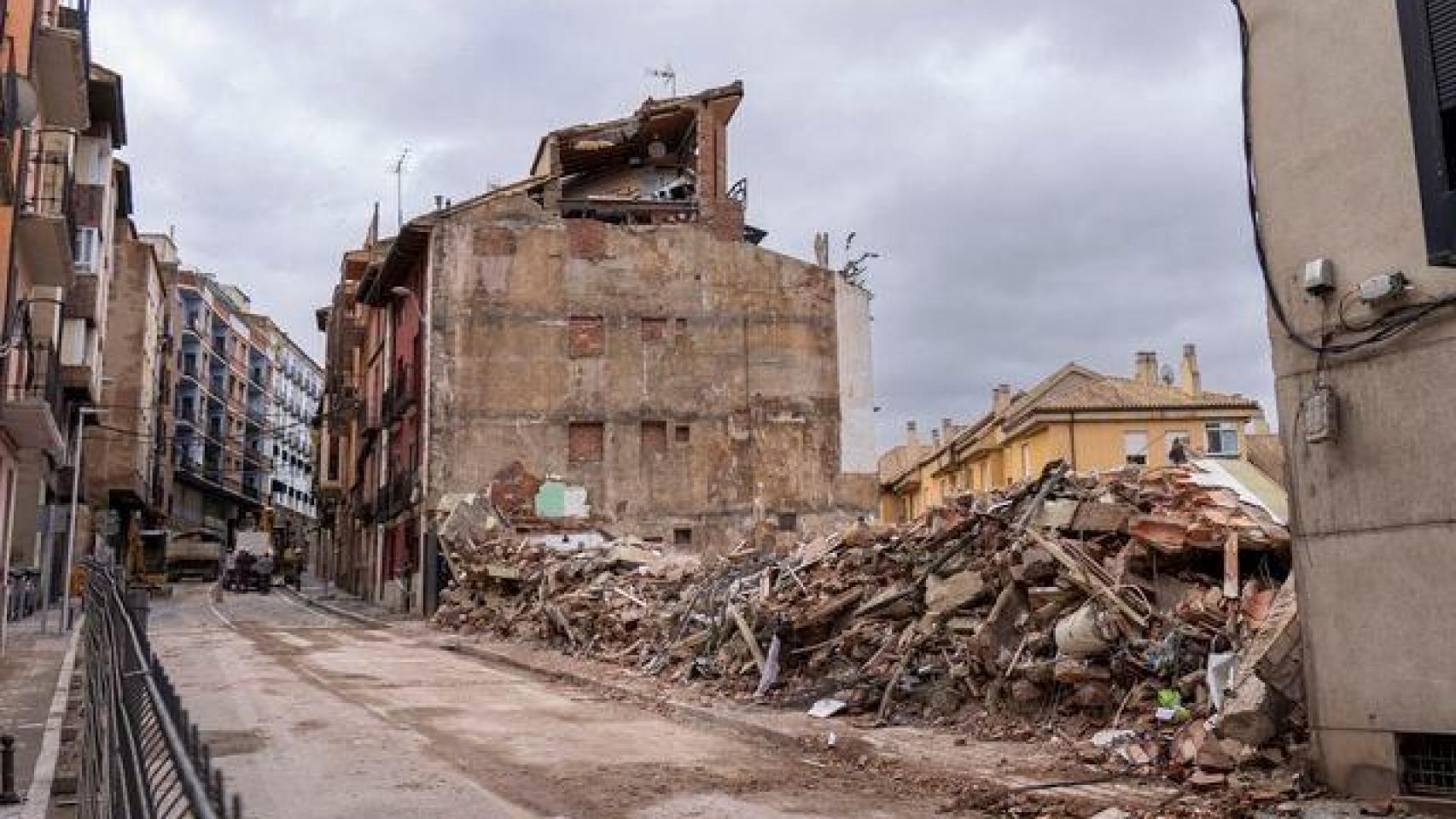 Derrumbe del edificio de San Francisco 21 en Teruel