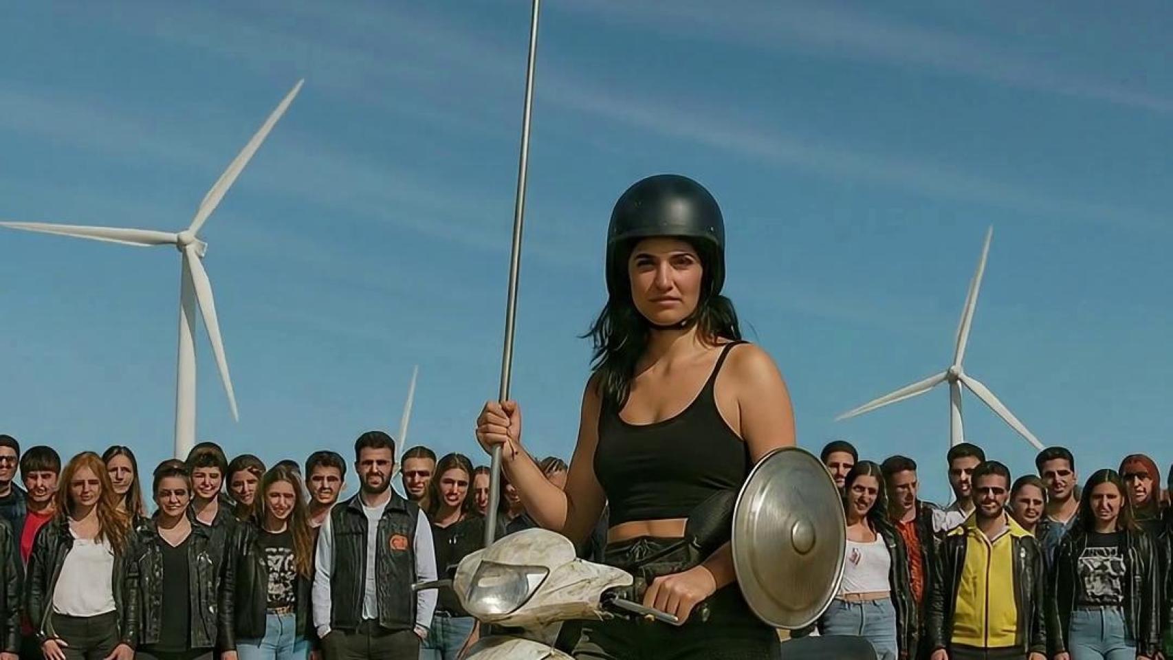 Imagen del vídeo hecho por IA.