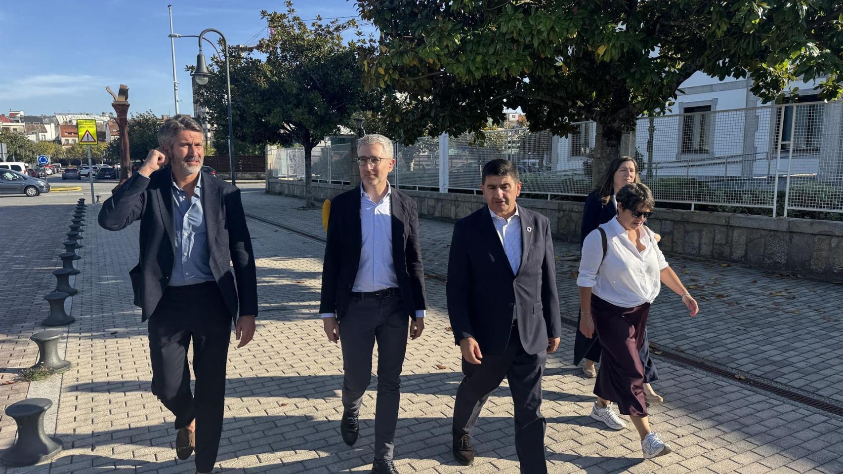 El secretario de Estado de Política Territorial, Arcadi España, en su visita a Vilagarcía, a 15 de octubre de 2025