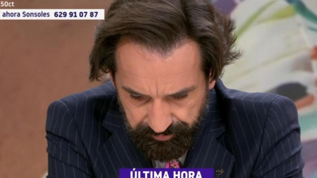 Miguel Lago se derrumba en 'Y ahora Sonsoles'.