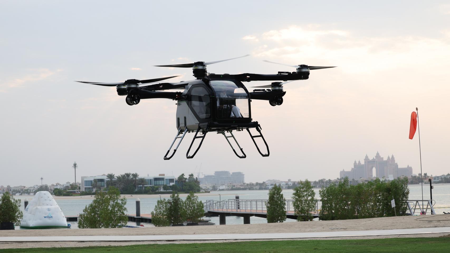 El coche volador de Xpeng en una prueba reciente en Dubái.