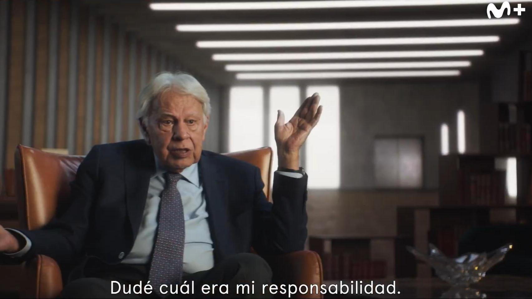 Felipe González en el documental 'La última llamada'.
