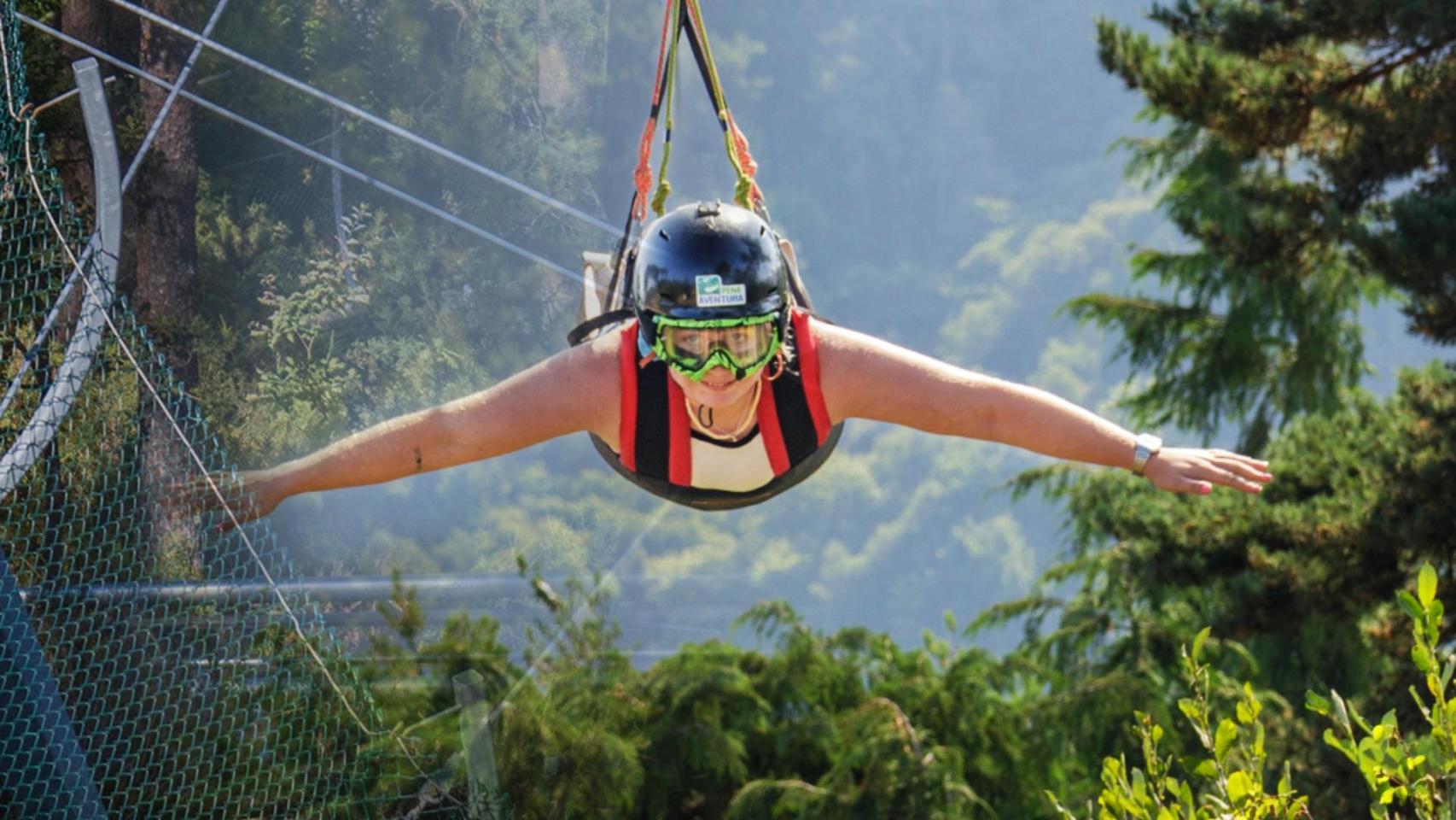 Una de las tirolinas más increíbles de la Península