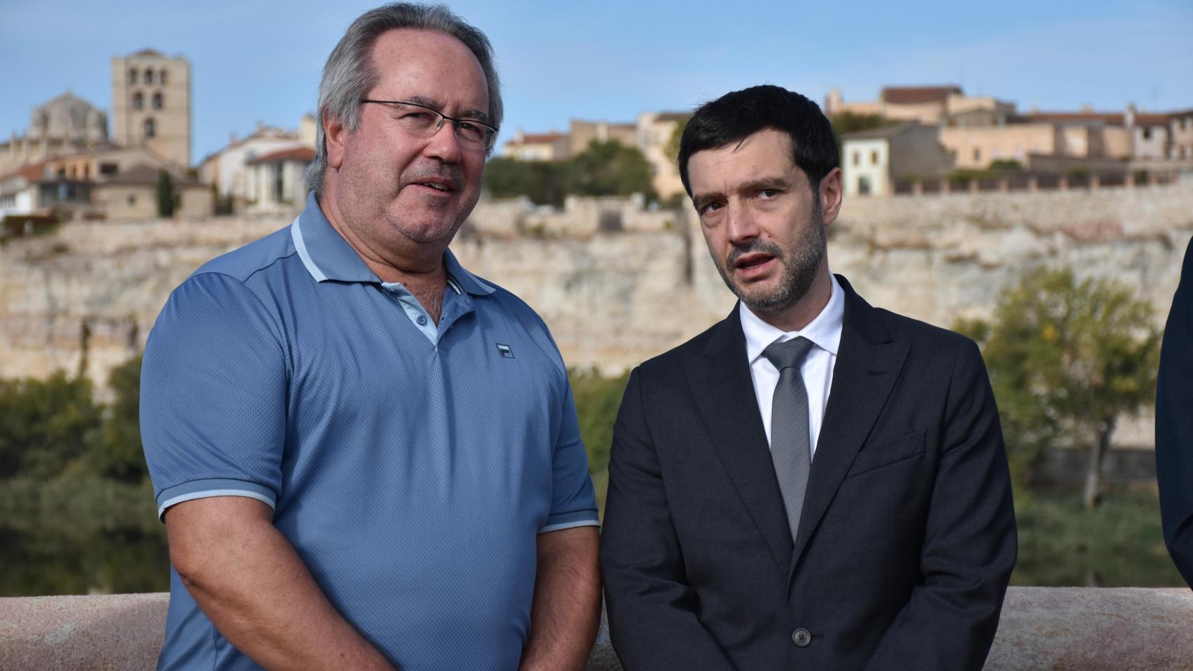 Pablo Bustinduy y Francisco Guarido, en Zamora