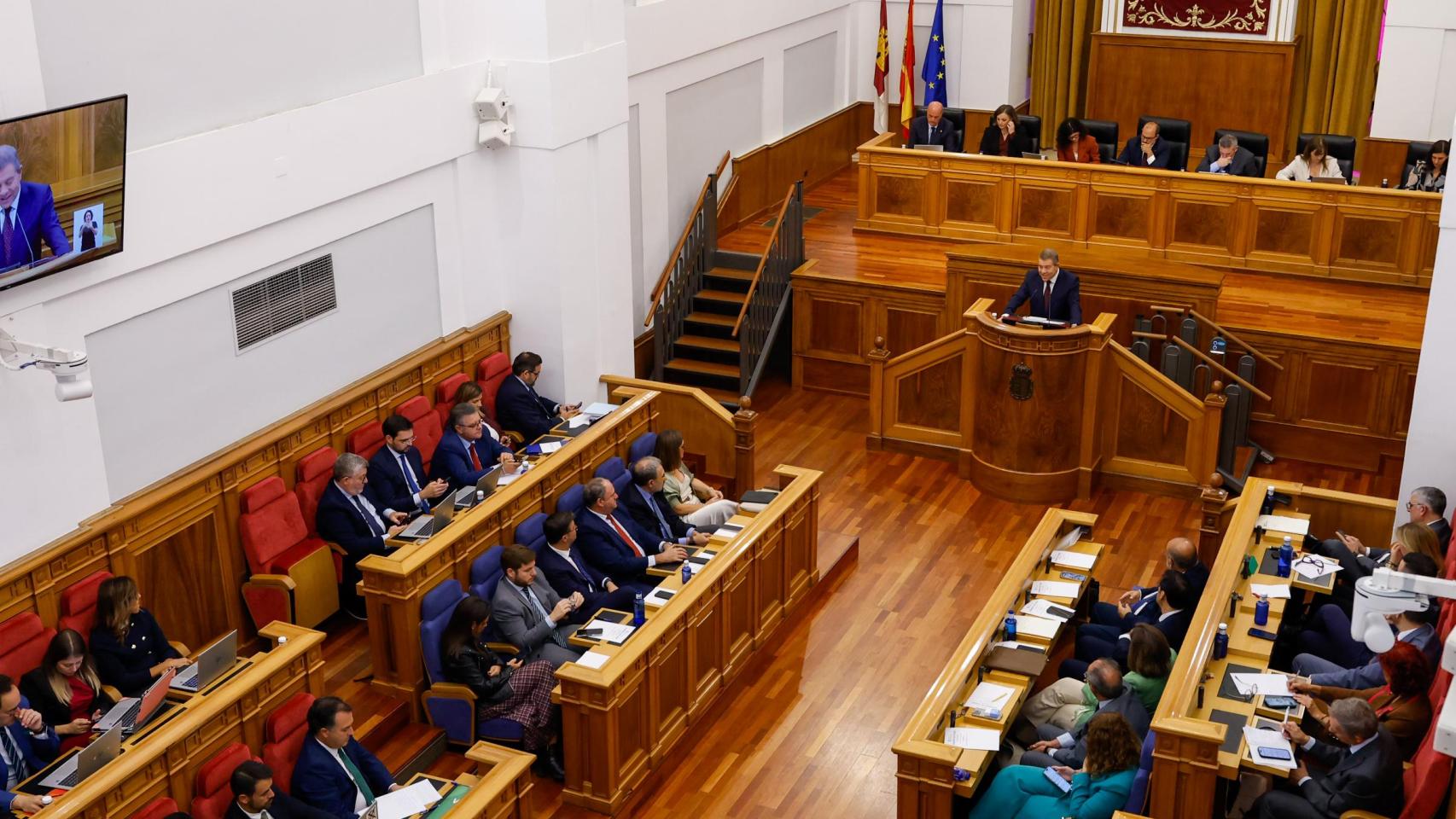 Un momento del discurso de Page.