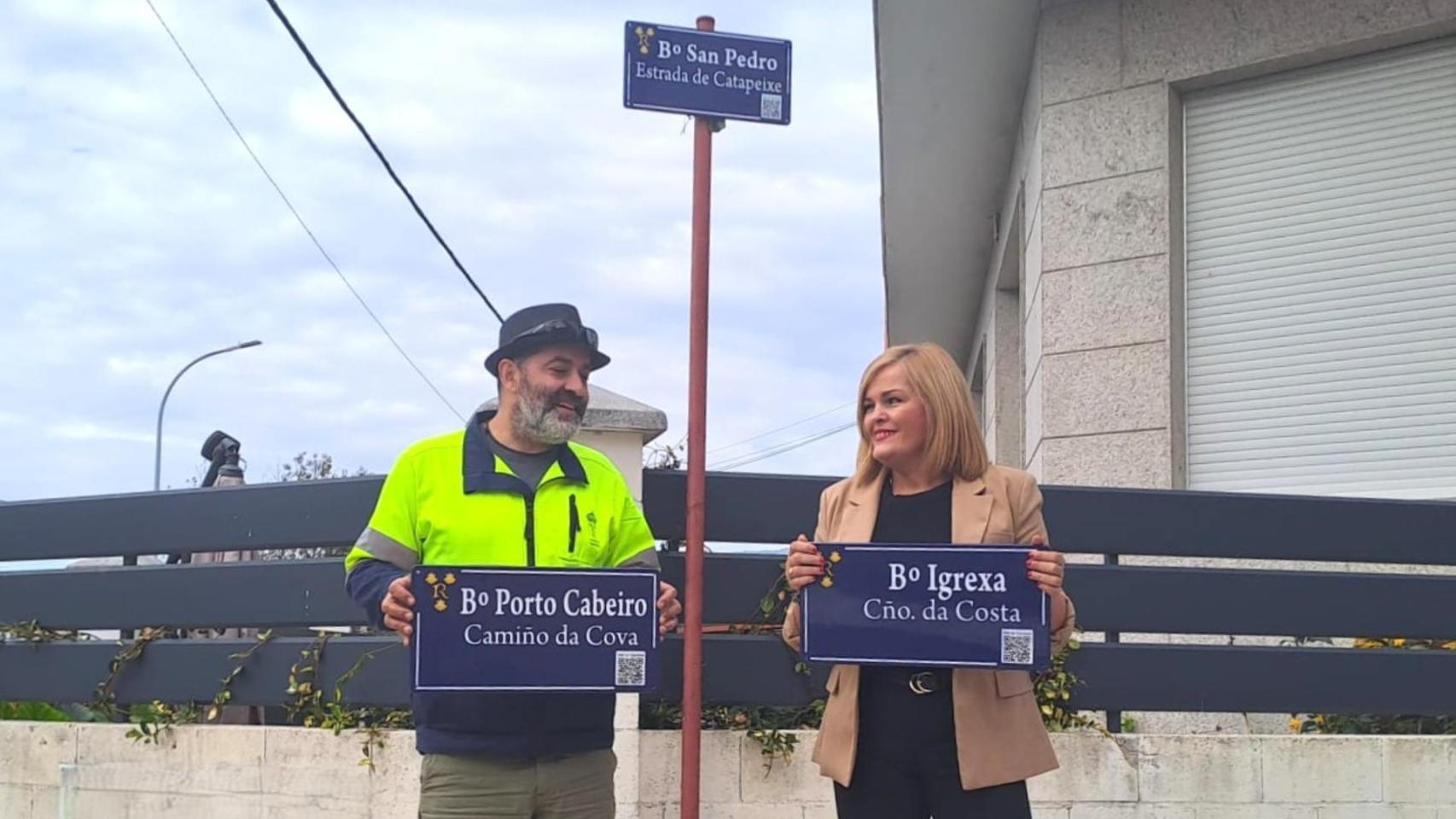 Un código QR permitirá conocer el origen del nombre de las calles de Redondela (Pontevedra)