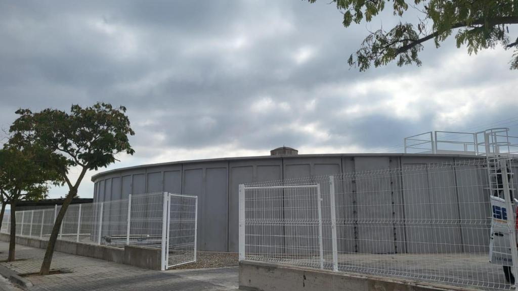 Nuevo depósito de agua construido en Villanueva de Gállego