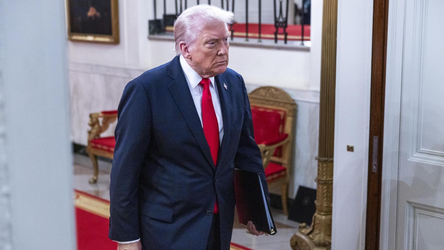 El presidente de EEUU, Donald Trump, este jueves en la Casa Blanca.