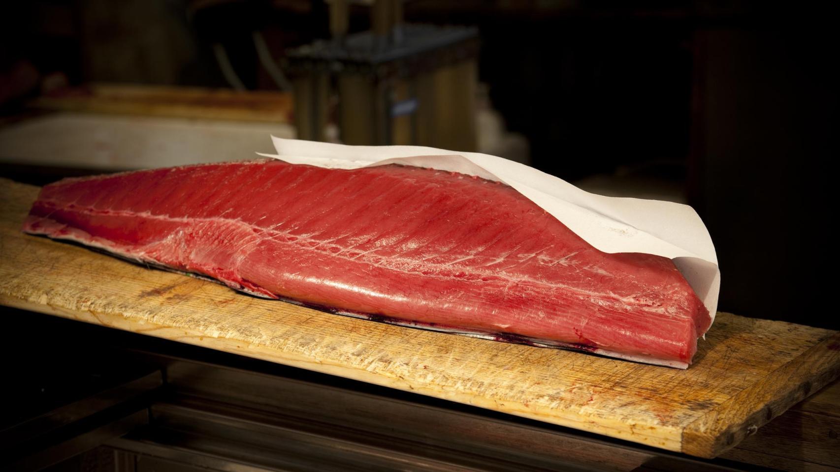 Un filete de atún rojo