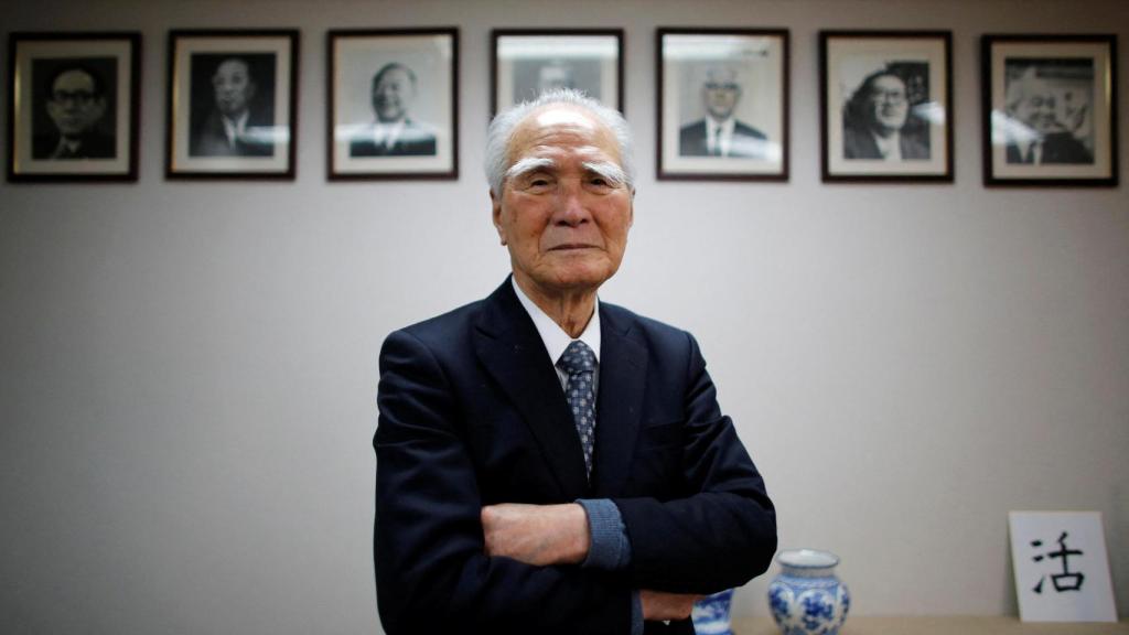 Tomiichi Murayama, exprimer ministro de Japón, en una fotografía de 2015.