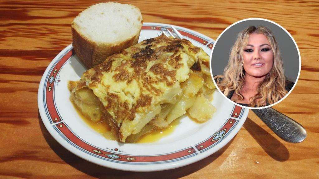 Uno de los pinchos de tortilla del bar.