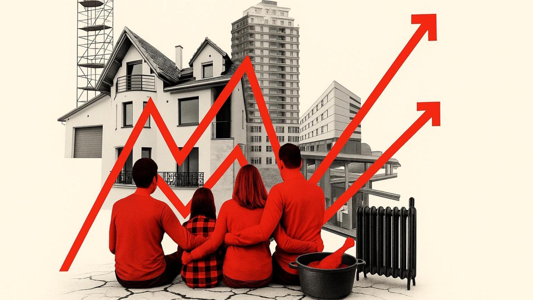 La vivienda cada vez aprieta más a las familias.