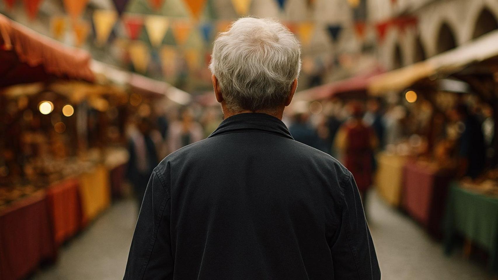 Representación de un mercado medieval