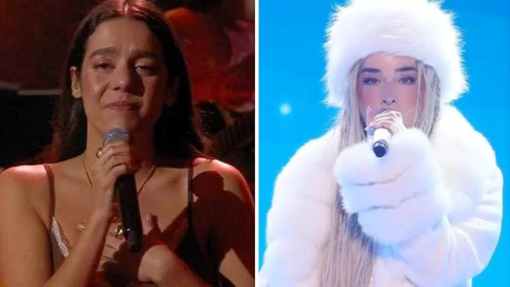 Valeria Castro y Lola Índigo, en un fotomontaje de BLUPER.