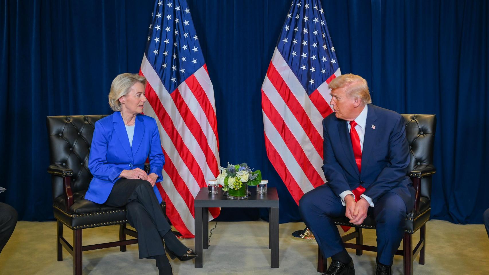 Ursula von der Leyen y Donald Trump, durante su última reunión en septiembre en Nueva York