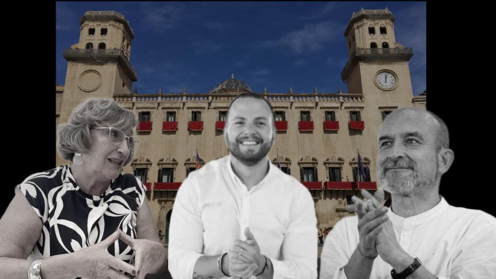 Ana Barceló, Rafa Mas y Manolo Copé.