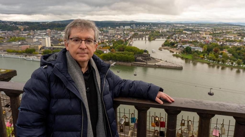Posteguillo en la desembocadura del Mosela en el Rin, en Coblenza. Foto: Miquel Olivé