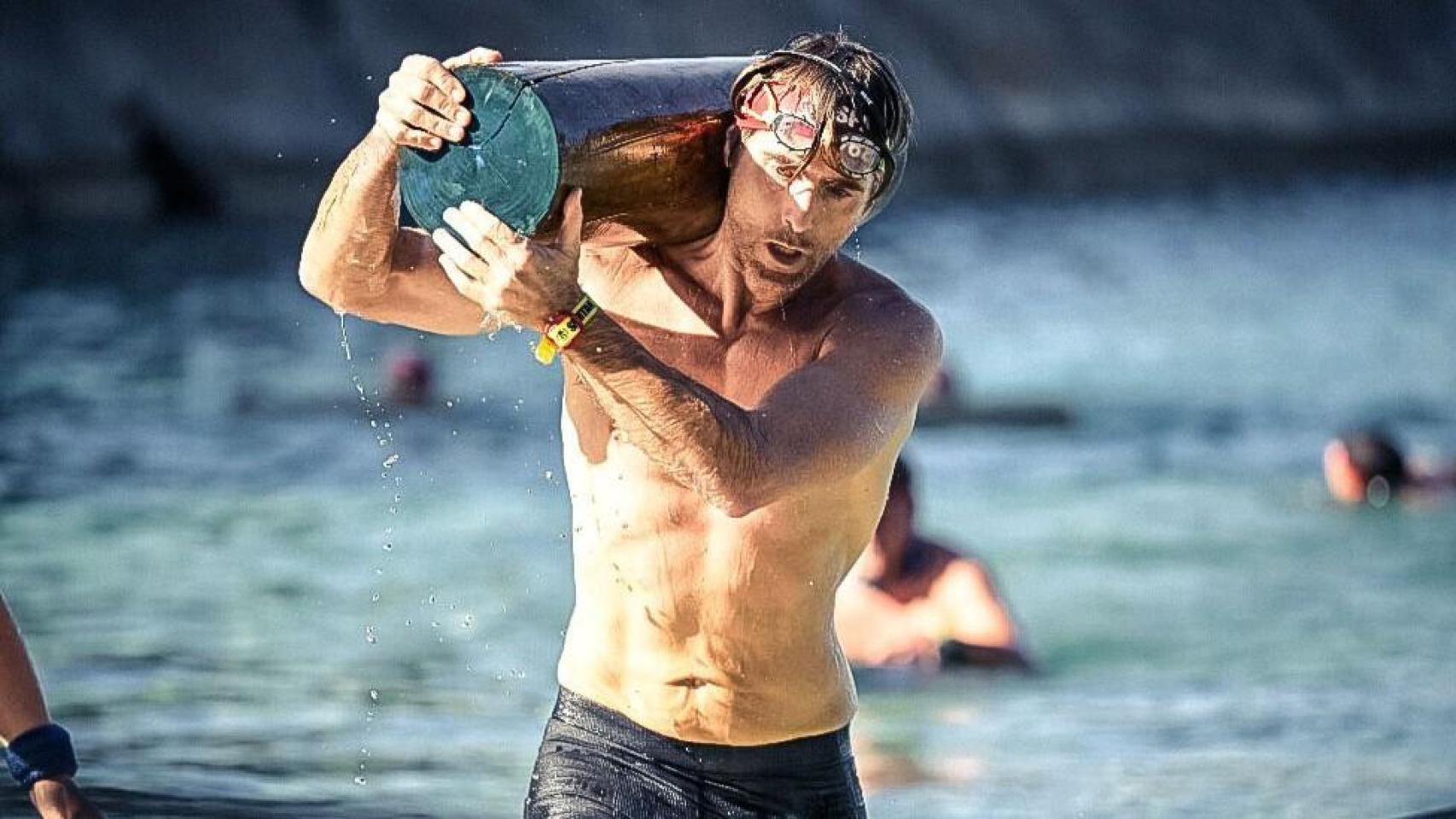 Sergio Monteagudo durante una de las pruebas en el Spartan Race en Croacia