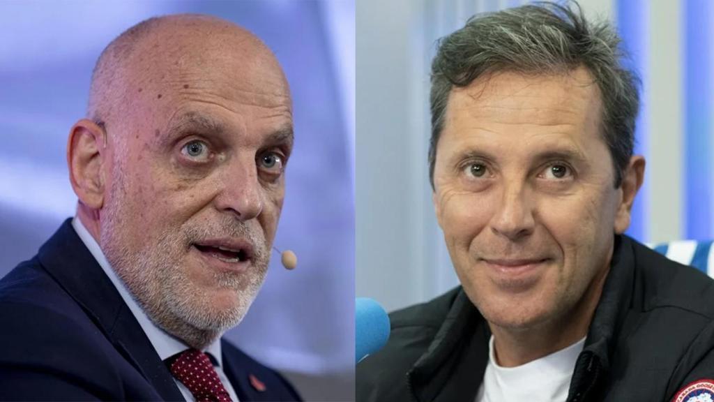 Javier Tebas y Paco González, en un fotomontaje