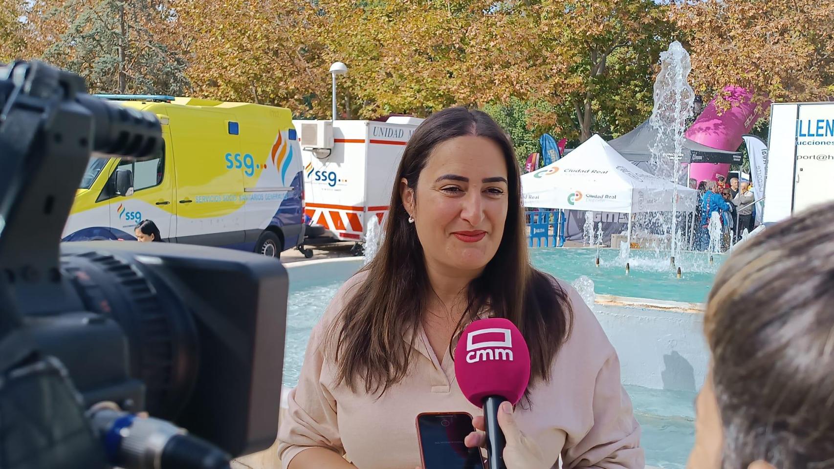 Cristina López Zamora este domingo en Ciudad Real.