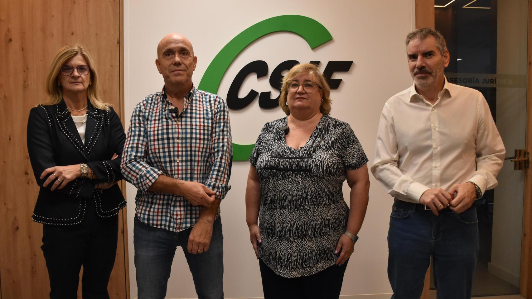 La secretaria nacional de negociación de CSIF y presidenta del sector AGE, Milagros Dorronzoro; y el presidente del sector de AGE en CSIF Castilla y León, Juan Carlos González