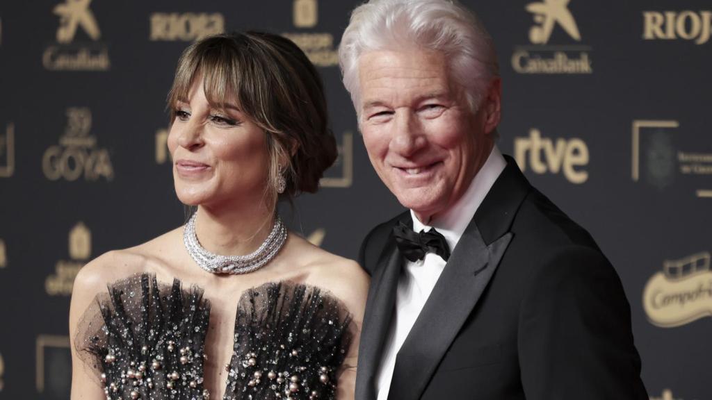 Richard y su mujer en los Premios Goya, en Granada, el pasado mes de febrero.