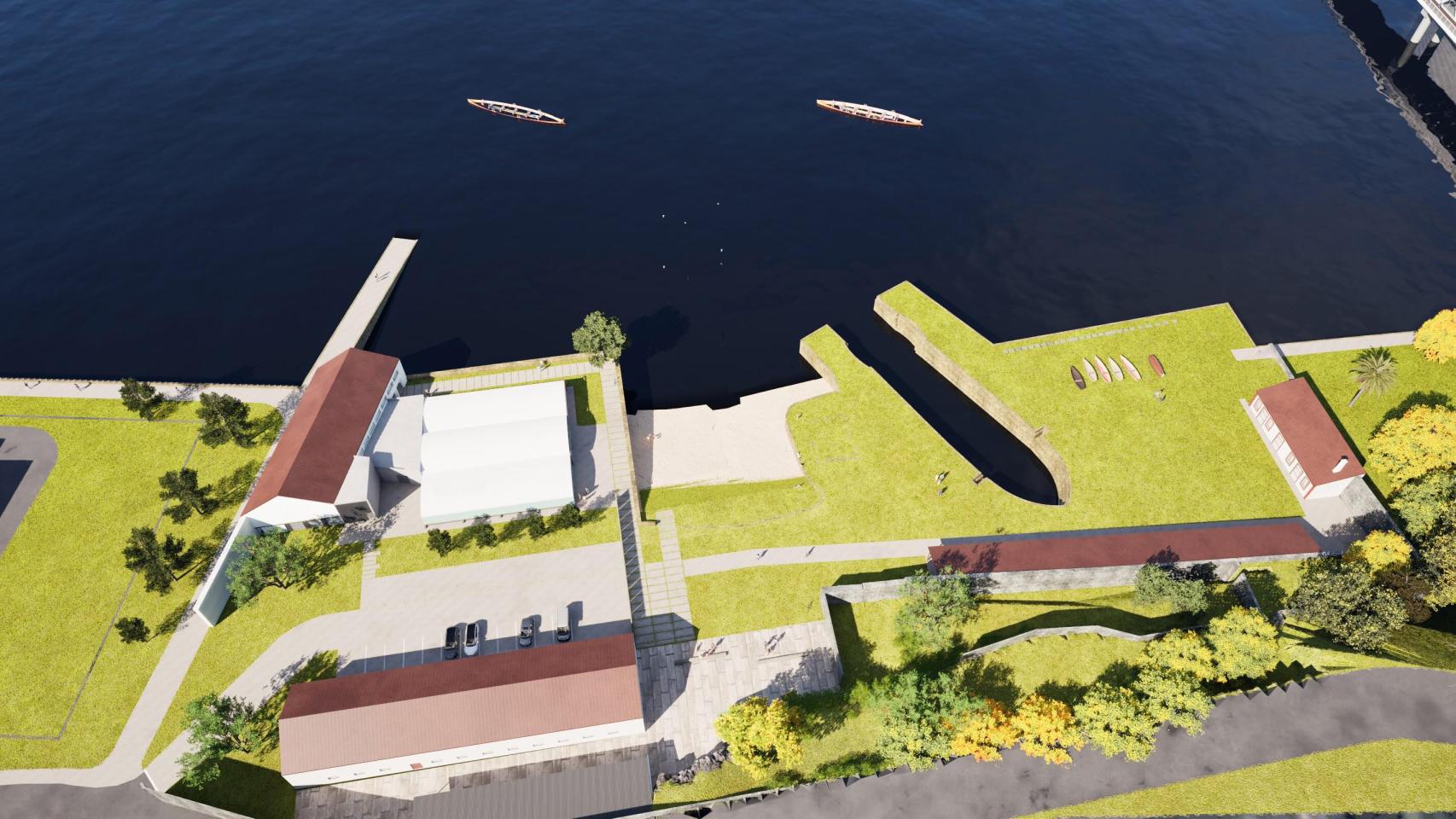 Recreación de la Ciudad Náutica de A Cabana en Ferrol