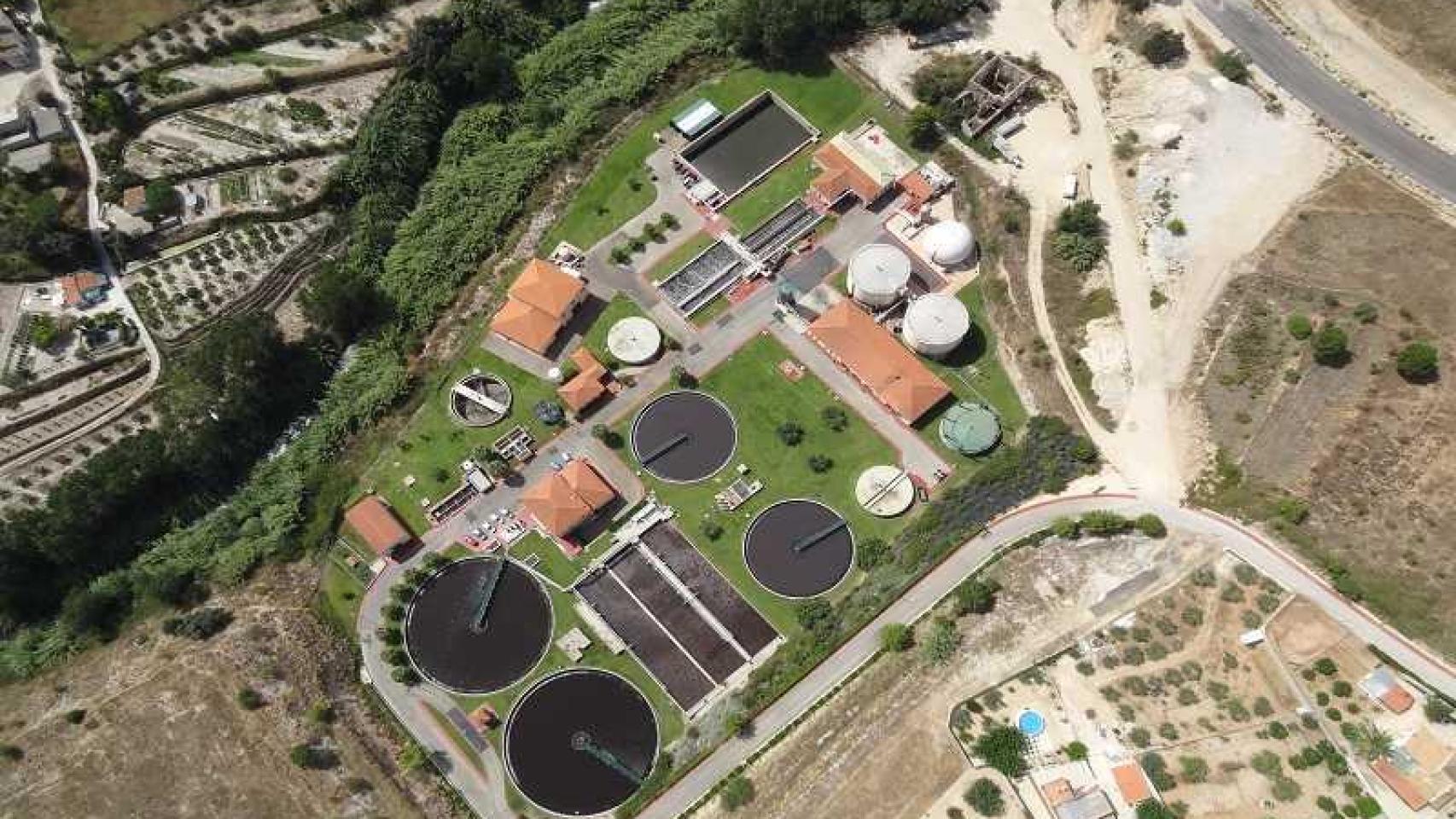 Imagen de una depuradora gestionada por Egevasa. Egevasa