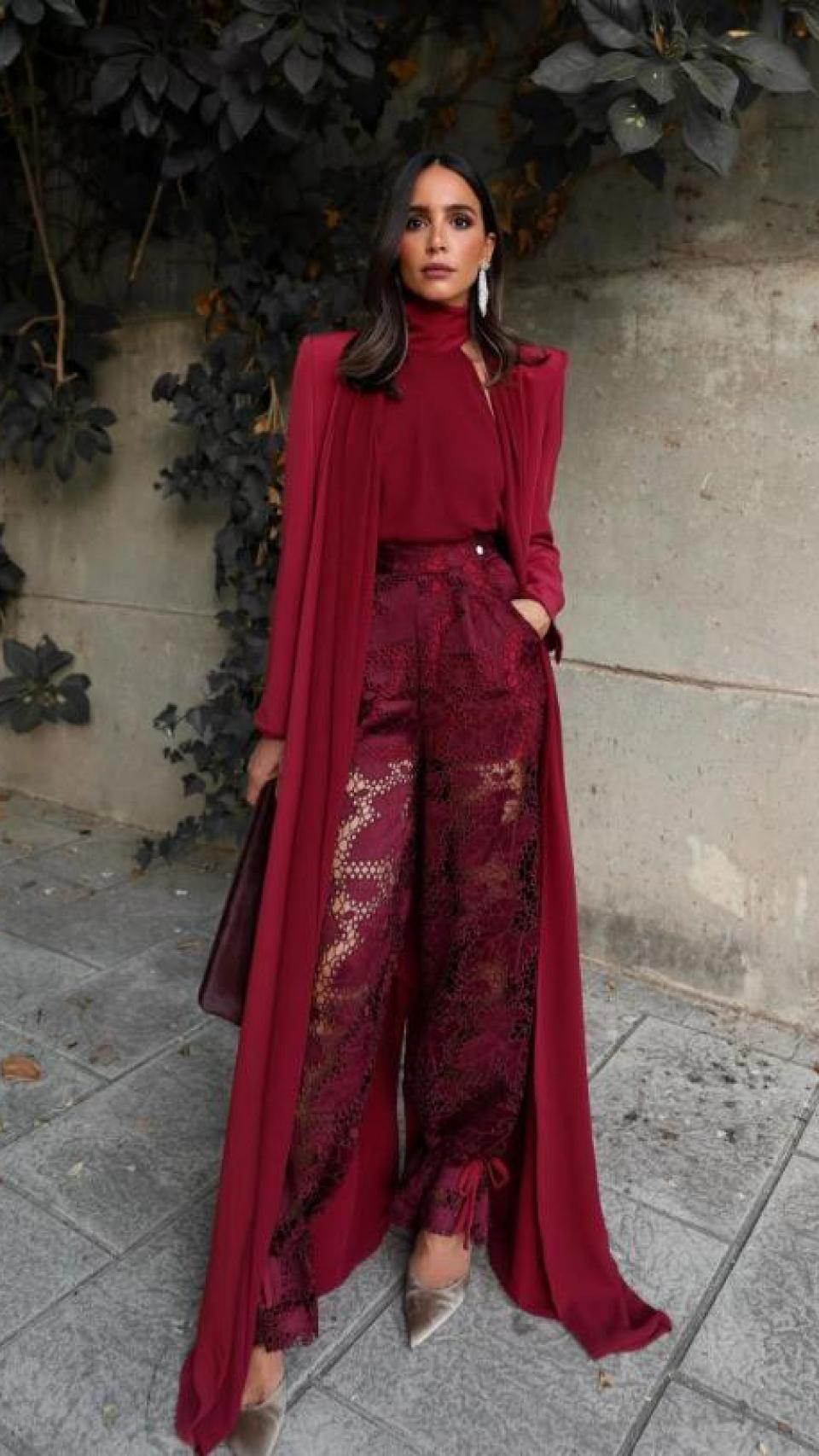 Rocío Osorno con un look de su propia firma.