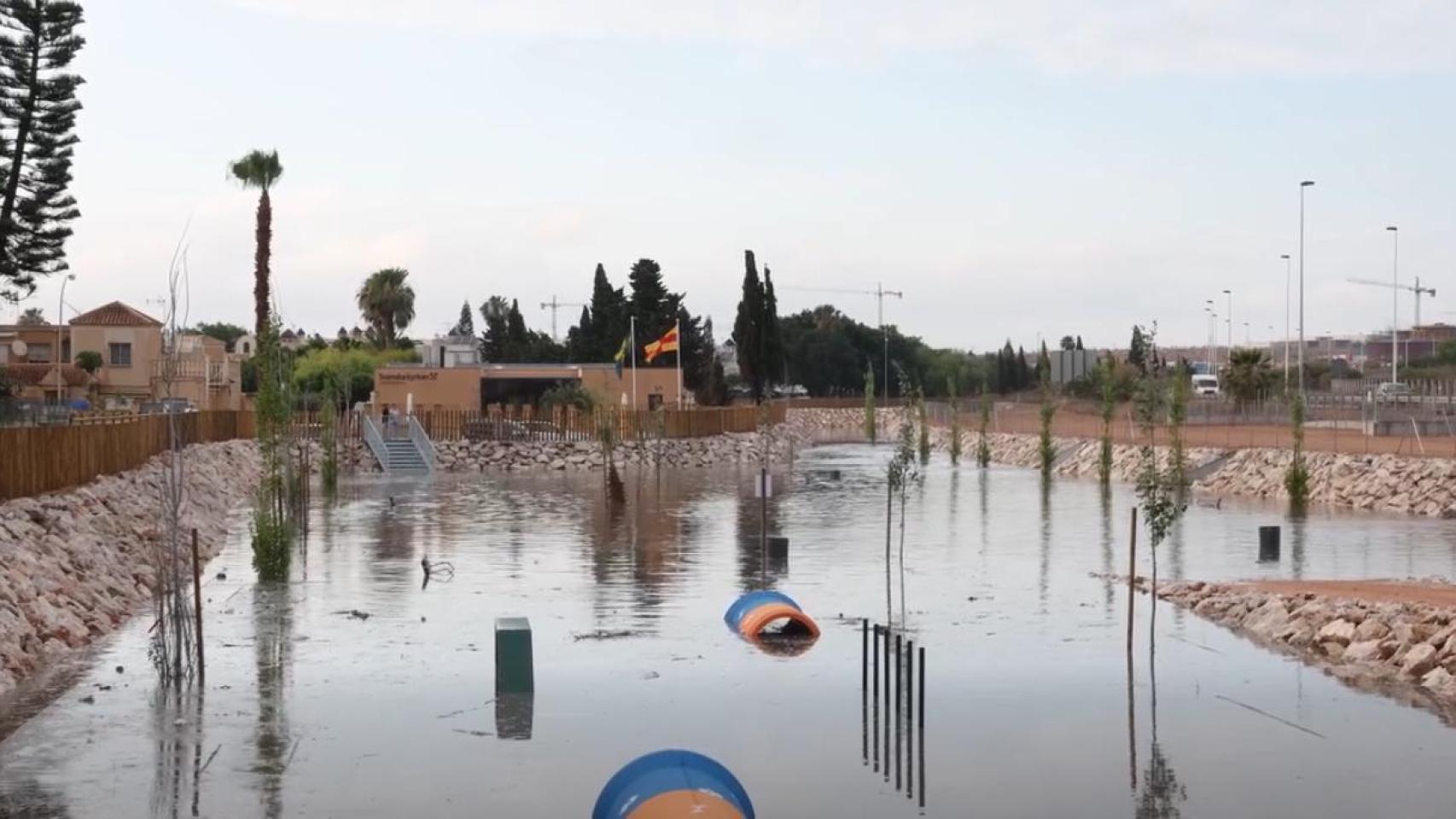 La balsa de laminación en Doña Inés.