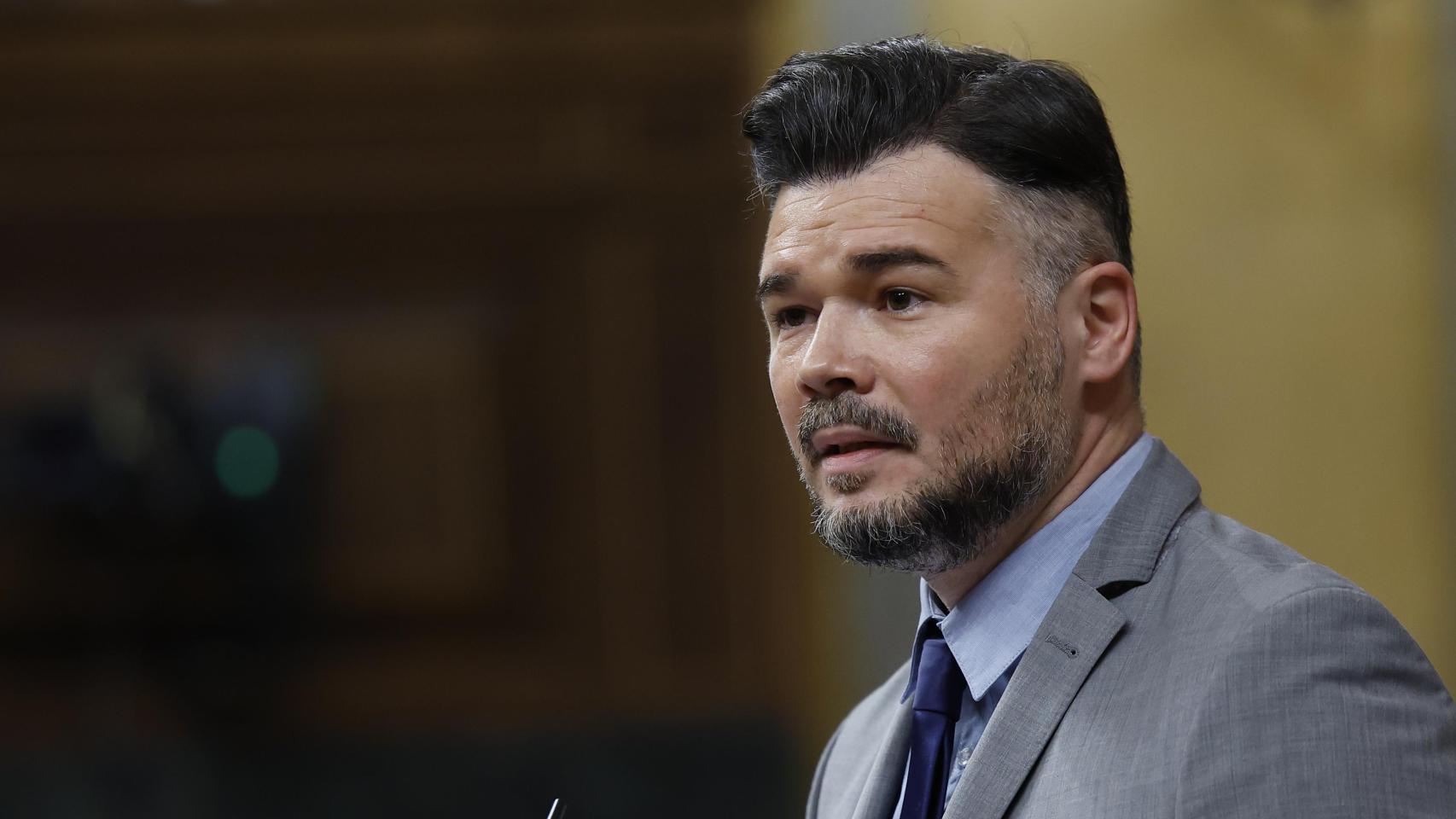 Gabriel Rufián en una fotografía tomada en el Congreso el pasado mes de marzo.