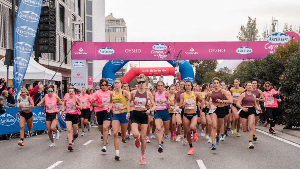 Imagen de la carrera patrocinada por Central Lechera Asturiana en Zaragoza.